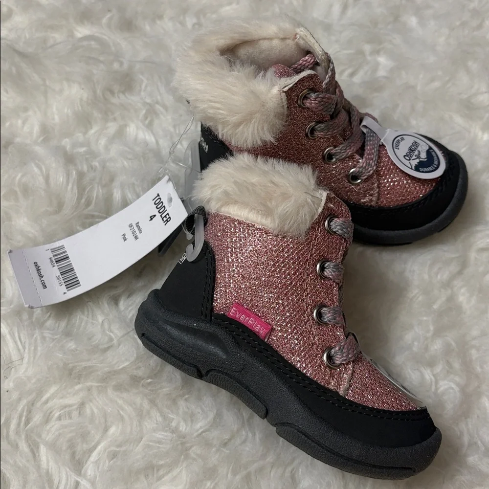NWT Osh Kosh B’Gosh Pink Ramira Toddler Size 4 Boots